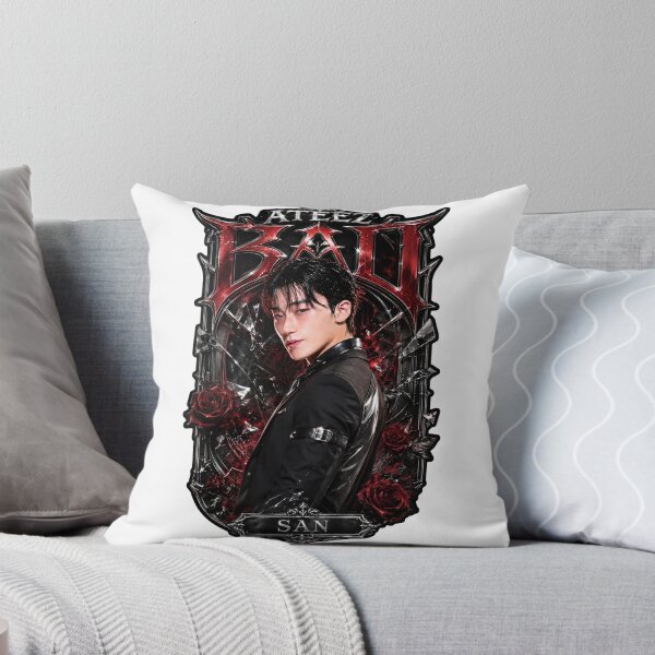 Item preview, Choi San ATEEZ BAD Track Retro Warm Flame Chain Merch Design designed and sold by Valeree Store.