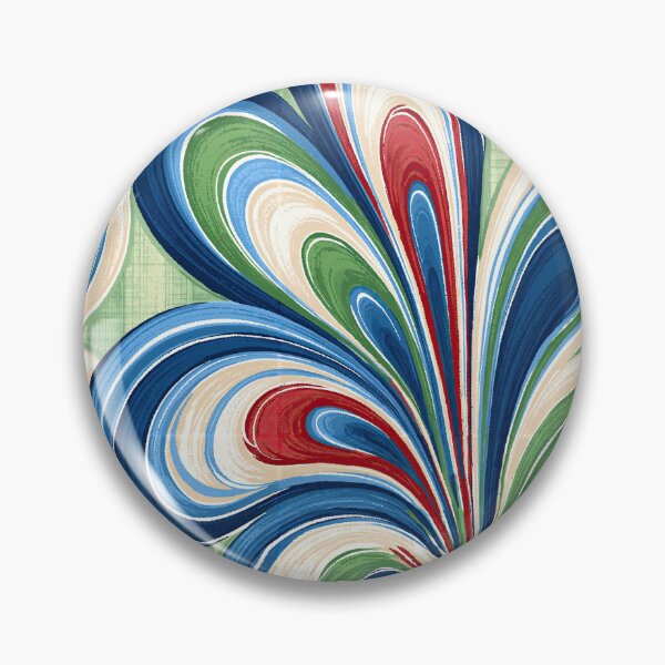 Item preview, Azure Blue and White Ribbon Marbled Flow designed and sold by Piotrek0001.