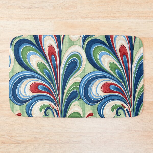 Item preview, Azure Blue and White Ribbon Marbled Flow designed and sold by Piotrek0001.
