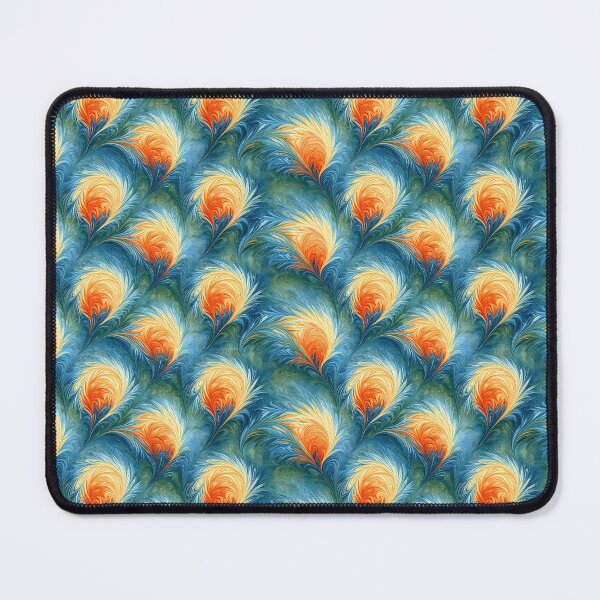 Item preview, Tangerine and Teal Scattered Marbled Pattern designed and sold by Piotrek0001.