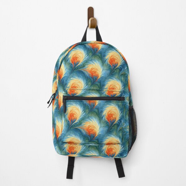 Item preview, Tangerine and Teal Scattered Marbled Pattern designed and sold by Piotrek0001.