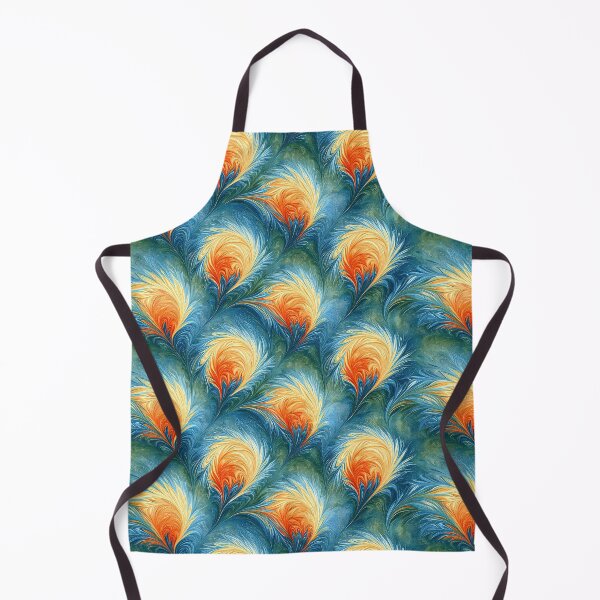 Item preview, Tangerine and Teal Scattered Marbled Pattern designed and sold by Piotrek0001.
