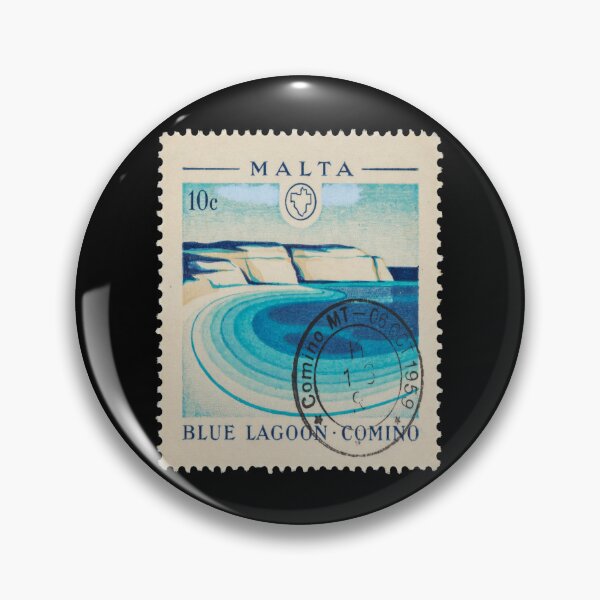 Item preview, Blue Lagoon Comino Malta Turquoise Coast Stamp Sticker designed and sold by stickercuffs.