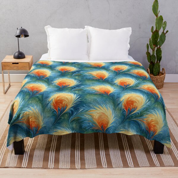 Item preview, Tangerine and Teal Scattered Marbled Pattern designed and sold by Piotrek0001.