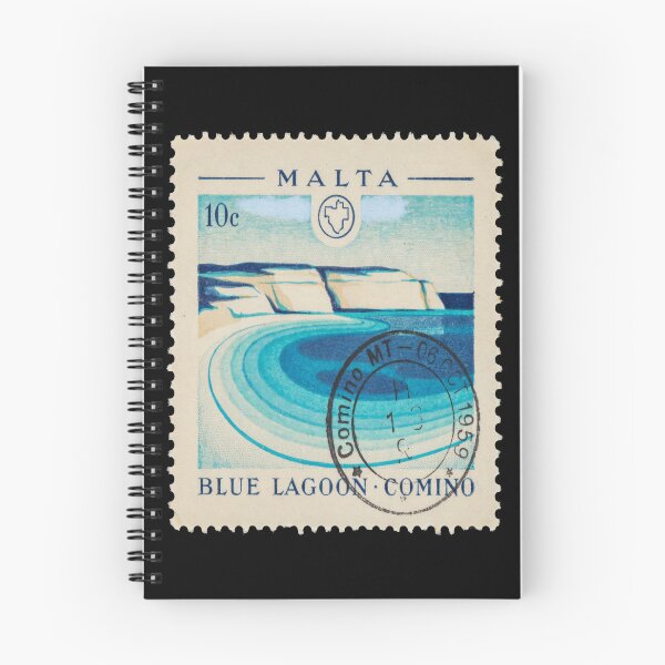 Item preview, Blue Lagoon Comino Malta Turquoise Coast Stamp Sticker designed and sold by stickercuffs.