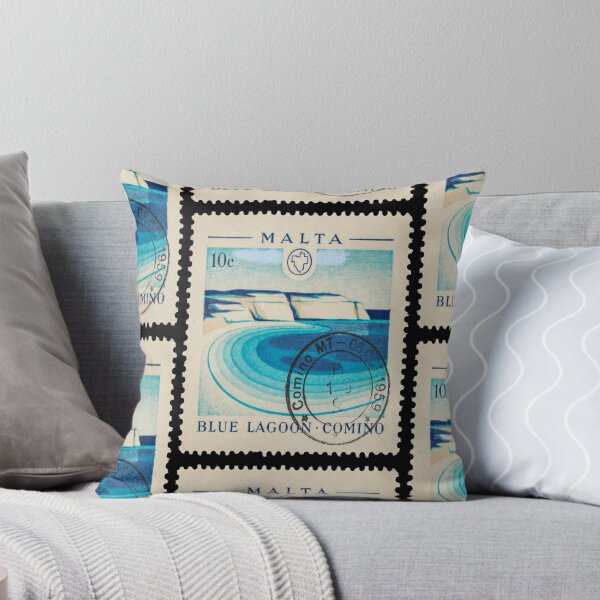 Item preview, Blue Lagoon Comino Malta Turquoise Coast Stamp Sticker designed and sold by stickercuffs.