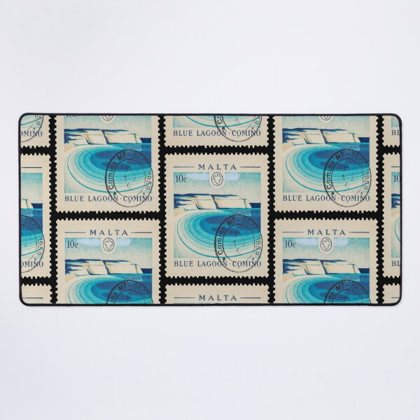 Item preview, Blue Lagoon Comino Malta Turquoise Coast Stamp Sticker designed and sold by stickercuffs.