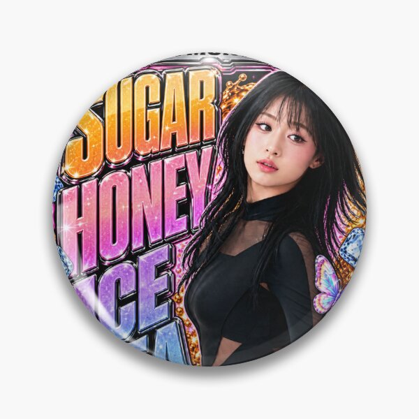 Item preview, Lovely Butterfly Chrome Frame Ahyeon Sugar Honey Ice Tea Poster designed and sold by Valereekmerch.