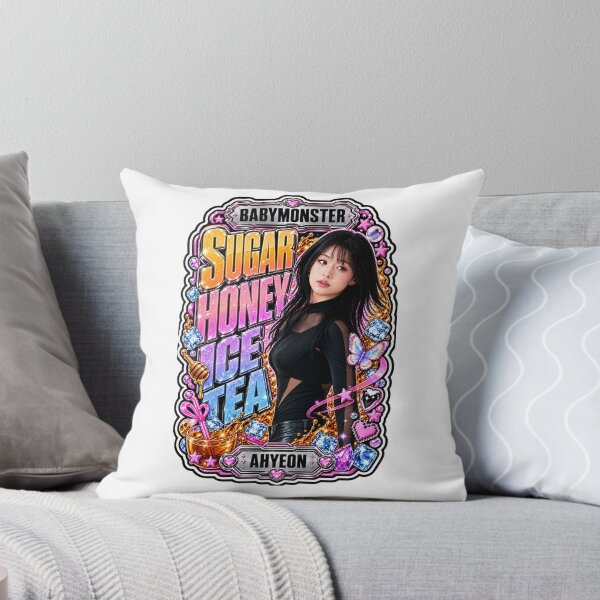 Item preview, Lovely Butterfly Chrome Frame Ahyeon Sugar Honey Ice Tea Poster designed and sold by Valereekmerch.