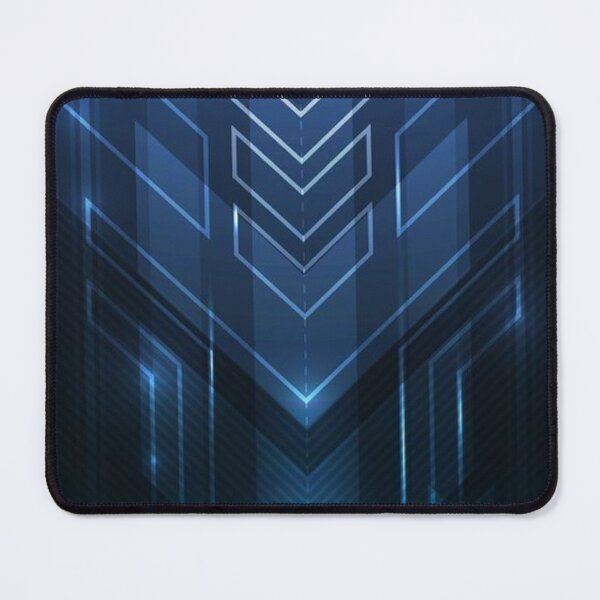 Item preview, Futuristic Blue Cybertech Lines Geometric Pattern designed and sold by LYAN-STORE.
