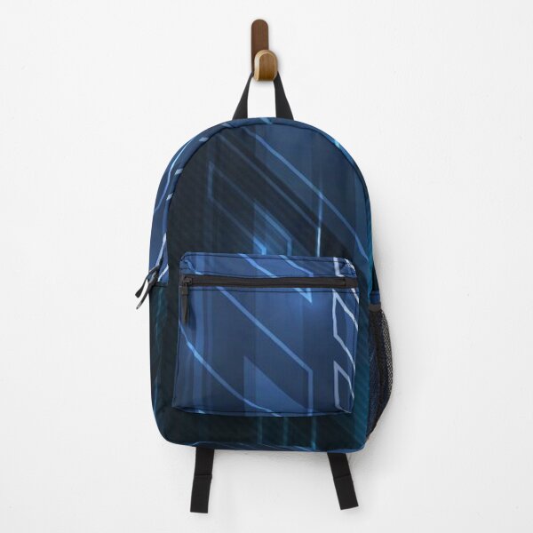 Item preview, Futuristic Blue Cybertech Lines Geometric Pattern designed and sold by LYAN-STORE.