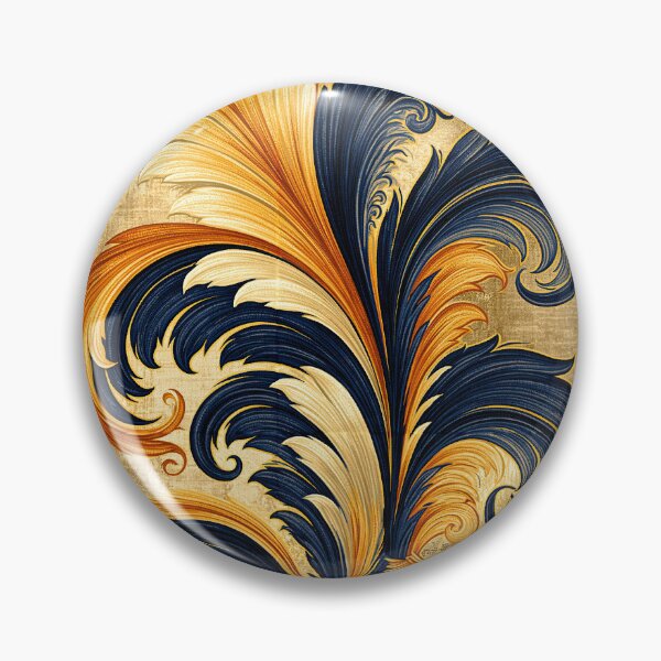 Item preview, Sophisticated Navy and Gold Feathered Texture designed and sold by Piotrek0001.
