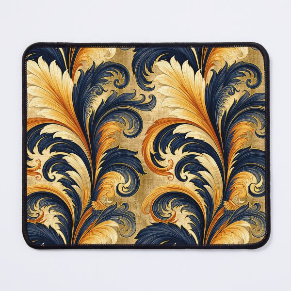 Item preview, Sophisticated Navy and Gold Feathered Texture designed and sold by Piotrek0001.