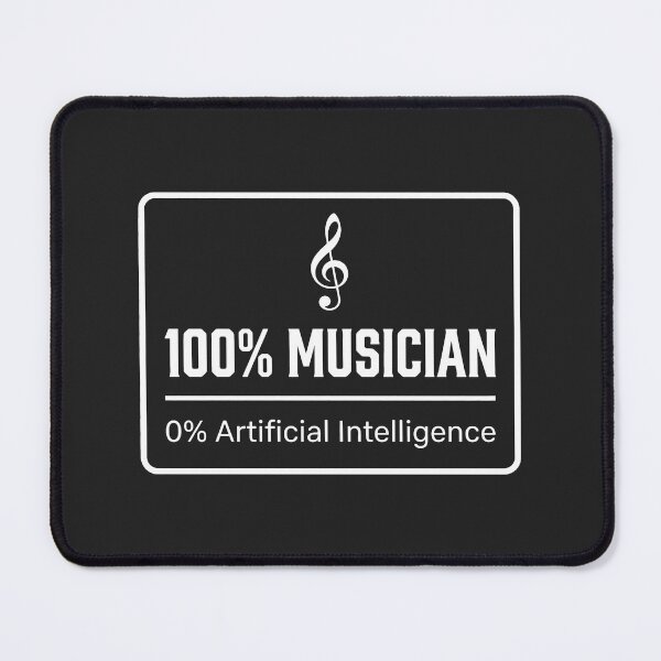 Item preview, Anti AI Musician - Pure Human Music Producer Graphic designed and sold by SplashTastic.