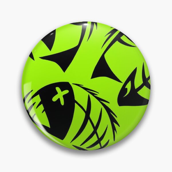 Item preview, Neon Green Fish Skeleton Tribal Pattern designed and sold by LYAN-STORE.