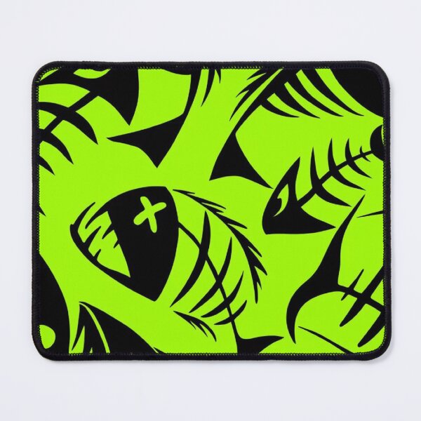 Item preview, Neon Green Fish Skeleton Tribal Pattern designed and sold by LYAN-STORE.