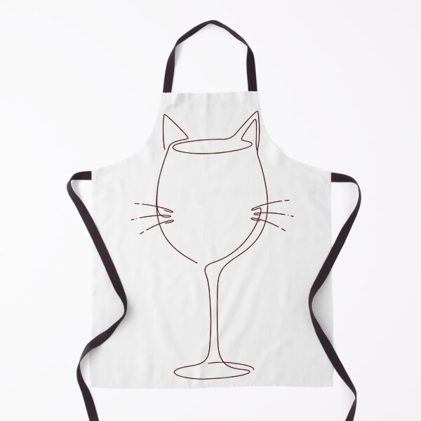 Item preview, Wine Cat – Funny Minimalist Cat & Wine Lover Design designed and sold by Kayshies8120.
