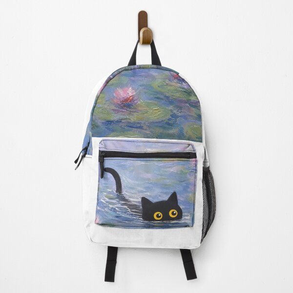 Item preview, Monet Cat Water Lilies Art designed and sold by PurrfectHome.