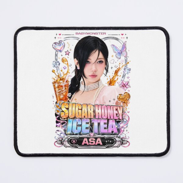 Item preview, Beautiful Enamel Hearts Asa BABYMONSTER Iced Tea Y2K Sticker designed and sold by Valereekmerch.