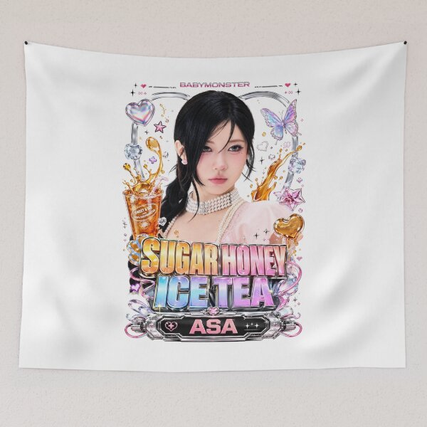 Item preview, Beautiful Enamel Hearts Asa BABYMONSTER Iced Tea Y2K Sticker designed and sold by Valereekmerch.