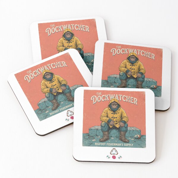 Item preview, The Dockwatcher - Bigfoot Fisherman's Supply Vintage Bigfoot in Yellow Raincoat designed and sold by Whimsy Trail Co.
