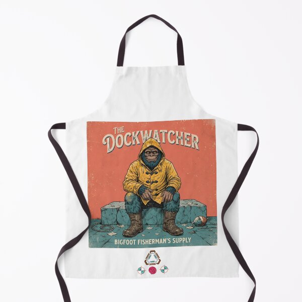 Item preview, The Dockwatcher - Bigfoot Fisherman's Supply Vintage Bigfoot in Yellow Raincoat designed and sold by Whimsy Trail Co.