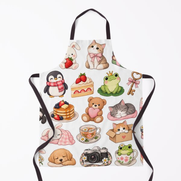 Item preview, Cute Kawaii Animals Cottagecore Cozy Planner Sticker designed and sold by Rehnair.