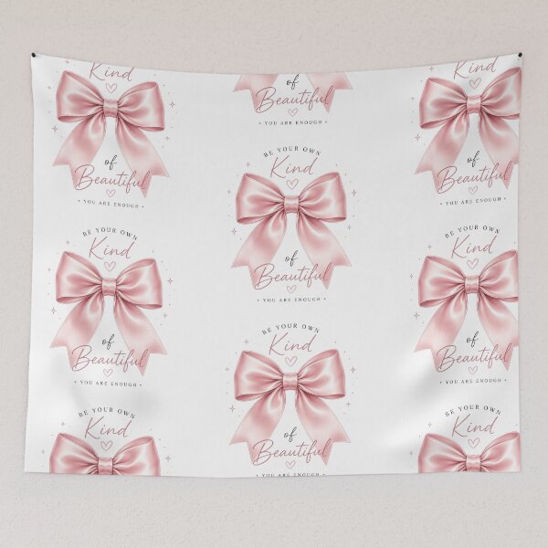 Item preview, Be Your Own Kind of Beautiful Pink Bow Self Love Coquette Aesthetic   designed and sold by Feminine Energy Studio .