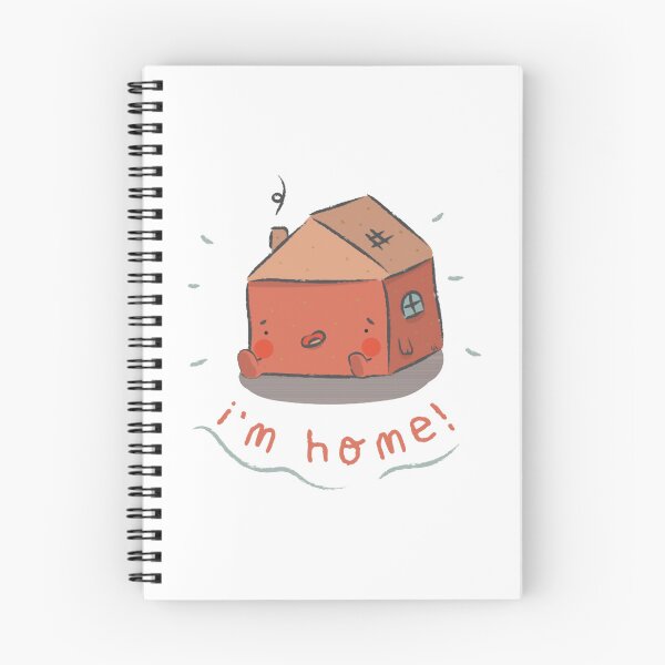 Item preview, Im Home Cute Whimsical Red Brick House Cartoon Art designed and sold by SoyViy.