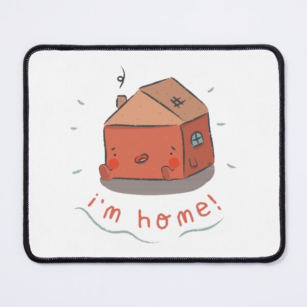 Item preview, Im Home Cute Whimsical Red Brick House Cartoon Art designed and sold by SoyViy.