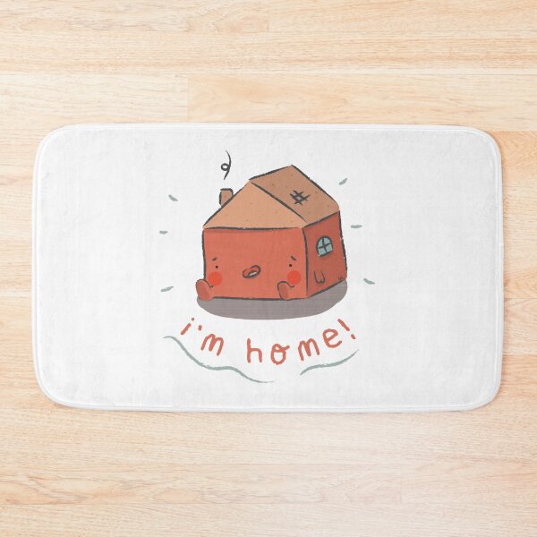 Item preview, Im Home Cute Whimsical Red Brick House Cartoon Art designed and sold by SoyViy.