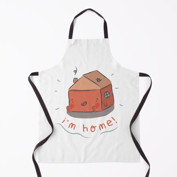 Item preview, Im Home Cute Whimsical Red Brick House Cartoon Art designed and sold by SoyViy.
