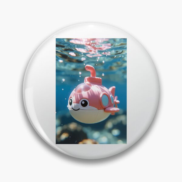 Item preview, Baby Pink Kawaii Mini Submarine  Cute Whale Submarine With Periscope designed and sold by YehudisC-hing.