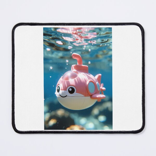 Item preview, Baby Pink Kawaii Mini Submarine Cute Whale Submarine With Periscope designed and sold by YehudisC-hing.