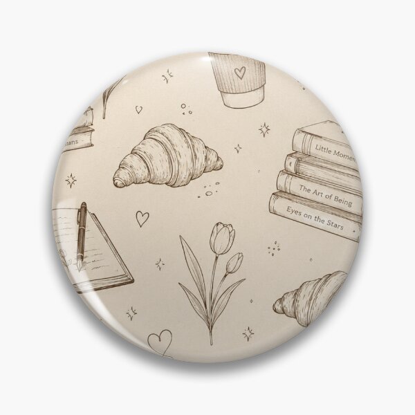 Item preview, Aesthetic Cozy Café & Coffee Line Art - Flat Print Sheet Template designed and sold by Saniyamirza07.