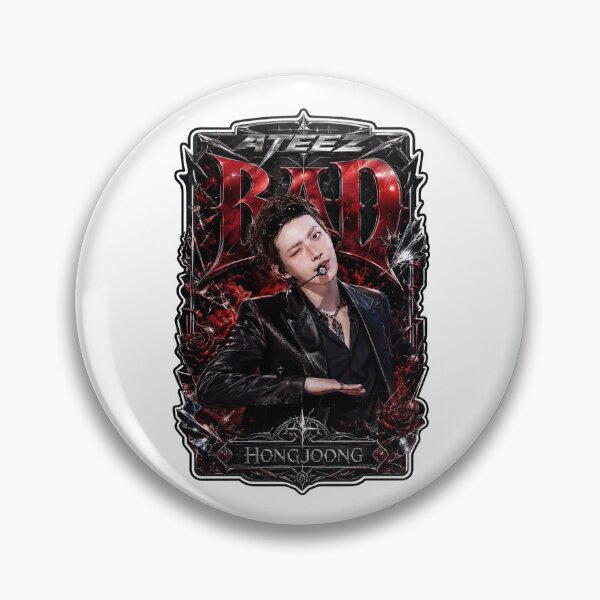 Item preview, ATEEZ Hongjoong BAD Track Classic Leather Vintage Film Fan Art designed and sold by Valeree Store.