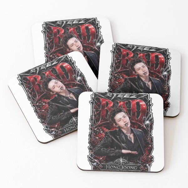Item preview, ATEEZ Hongjoong BAD Track Classic Leather Vintage Film Fan Art designed and sold by Valeree Store.