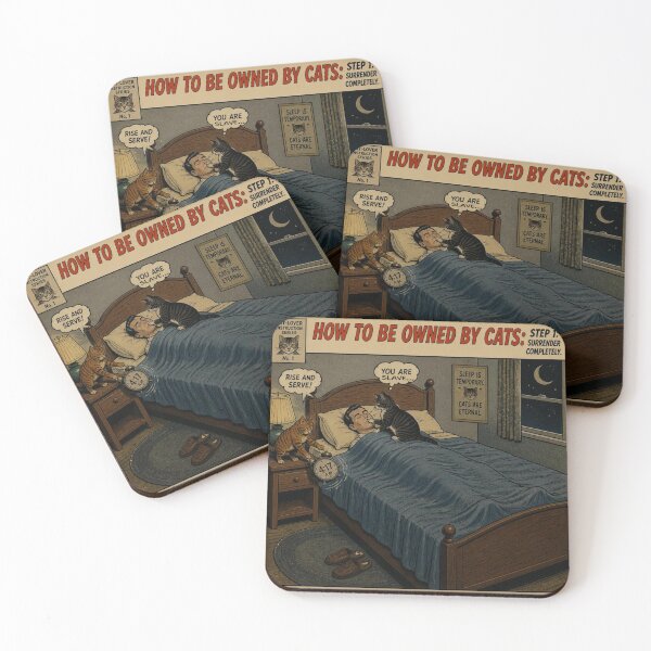 Item preview, Common Feline Procedure No. 01 – Midnight Feeding Protocol | Funny Vintage Cat Comic designed and sold by Cavalier-org.