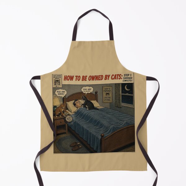 Item preview, Common Feline Procedure No. 01 – Midnight Feeding Protocol | Funny Vintage Cat Comic designed and sold by Cavalier-org.