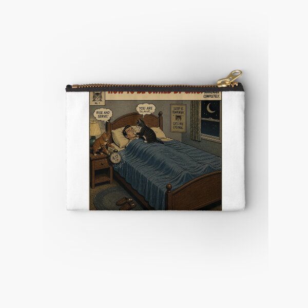 Item preview, Common Feline Procedure No. 01 – Midnight Feeding Protocol | Funny Vintage Cat Comic designed and sold by Cavalier-org.