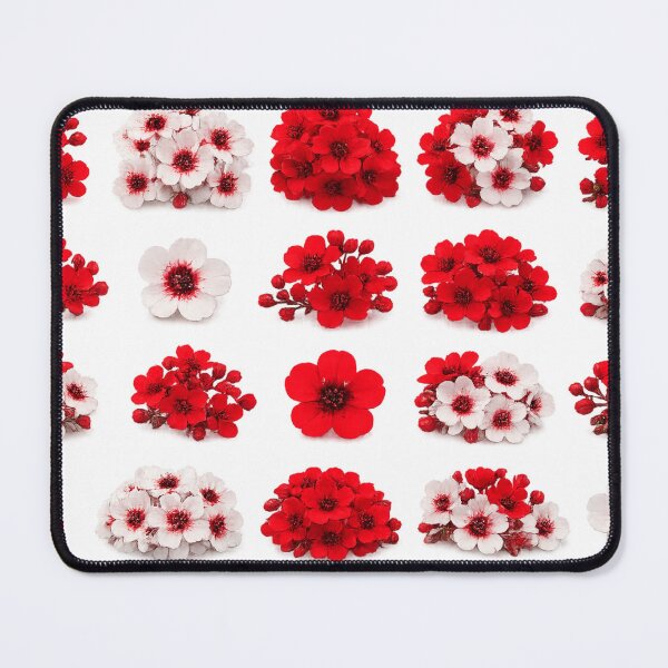 Item preview, Red and White Dried Floral Blossom Cluster Vintage Botanical Aesthetic designed and sold by Rehnair.