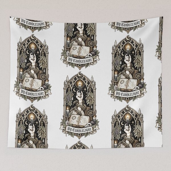 Item preview, By Candlelight – Gothic Witchcraft Occult Grimoire Design designed and sold by Arrow2025.