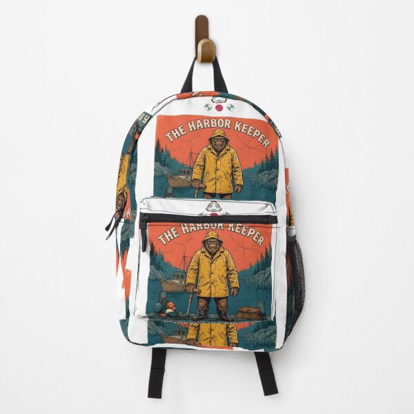 Item preview, The Harbor Keeper - Fisherman Bigfoot Vintage T-Shirt Graphic designed and sold by Whimsy Trail Co.