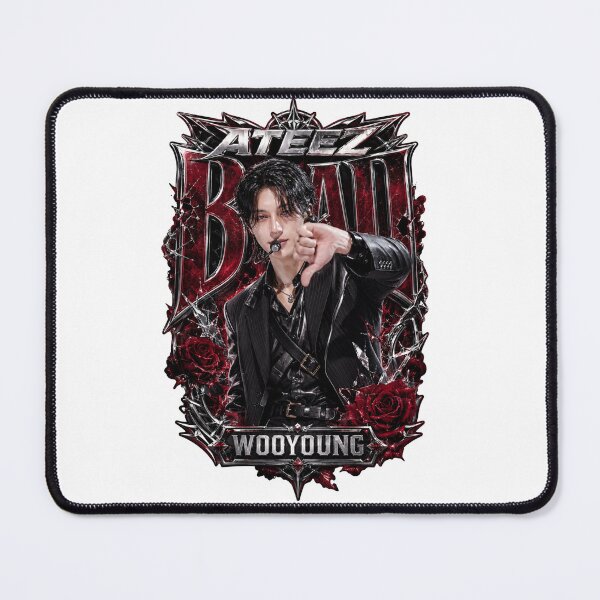 Item preview, Jung Wooyoung ATEEZ BAD Track Antique Lace Border Sticker designed and sold by Valeree Store.