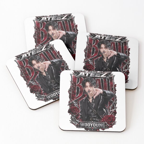 Item preview, Jung Wooyoung ATEEZ BAD Track Antique Lace Border Sticker designed and sold by Valeree Store.