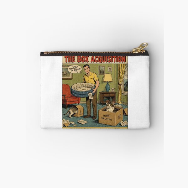 Item preview, Common Feline Procedure No. 02 – The Box Acquisition | Funny Vintage Cat Comic designed and sold by Cavalier-org.