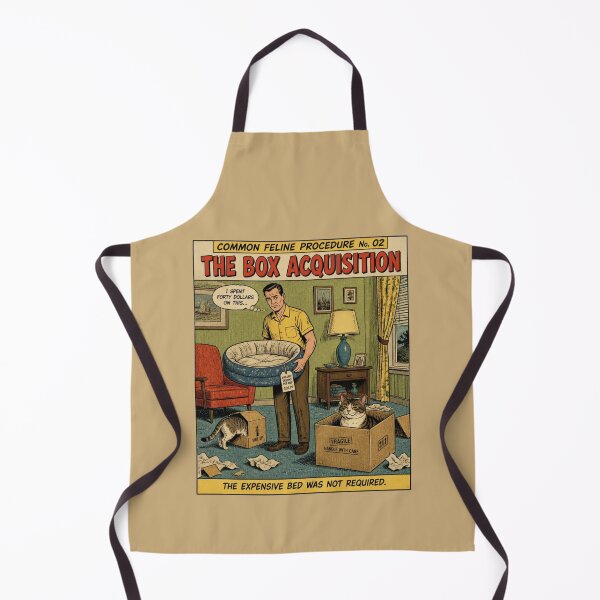 Item preview, Common Feline Procedure No. 02 – The Box Acquisition | Funny Vintage Cat Comic designed and sold by Cavalier-org.