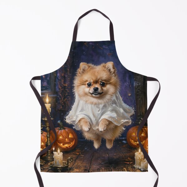 Item preview, Cute Pomeranian Ghost Halloween | Spooky Gothic Puppy designed and sold by cr6zym1nd.