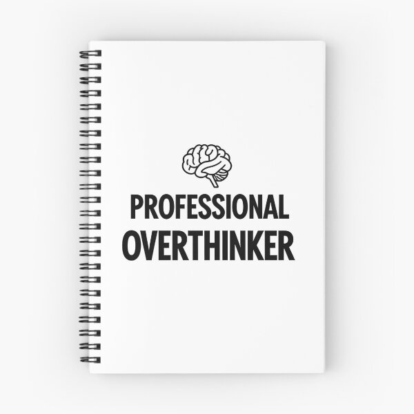 Item preview, Professional Overthinker Funny Brain Typography Quote Sticker designed and sold by VeloraCrafts.