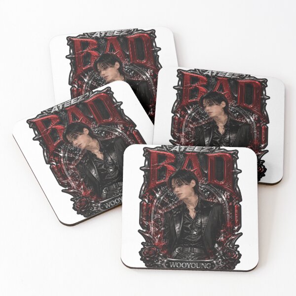 Item preview, ATEEZ Wooyoung BAD Song Vintage Velvet Choker Film Fan Art designed and sold by Valeree Store.